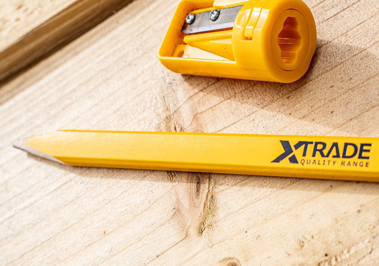XTrade X0900240 Carpenter’s 10 Pencils and Sharpener Set