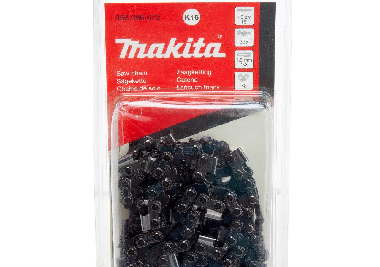 Makita 958.086.672 K16 Chainsaw Chain 450mm / 18″