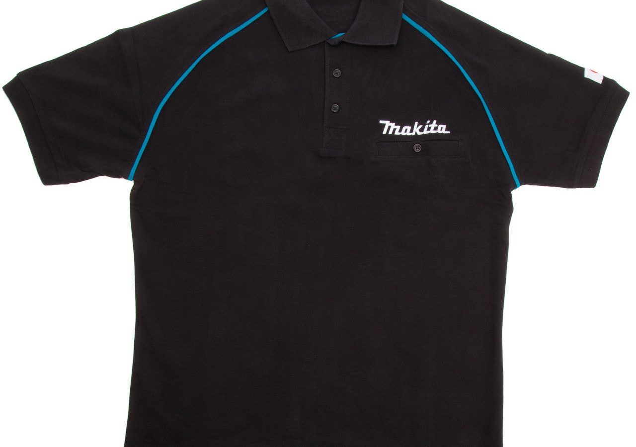 Makita 98P137 Black Polo Shirt Size L