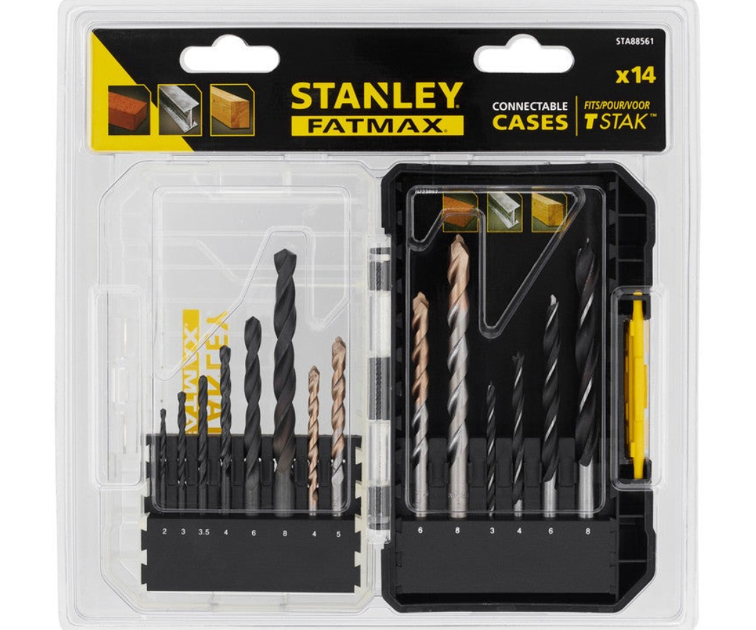 Stanley STA88561-XJ FatMax Mixed Drill Bit Set (14 Piece)