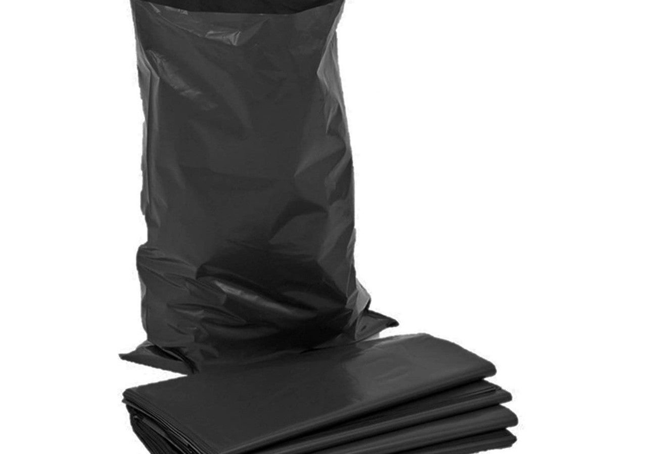 Punchin BLACKRUBBLE100 Black Heavy-Duty Rubble Sacks 50L (Box of 100)