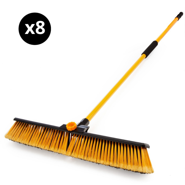 XTrade X0600002 Heavy-Duty Broom 24" (Pack of 8)
