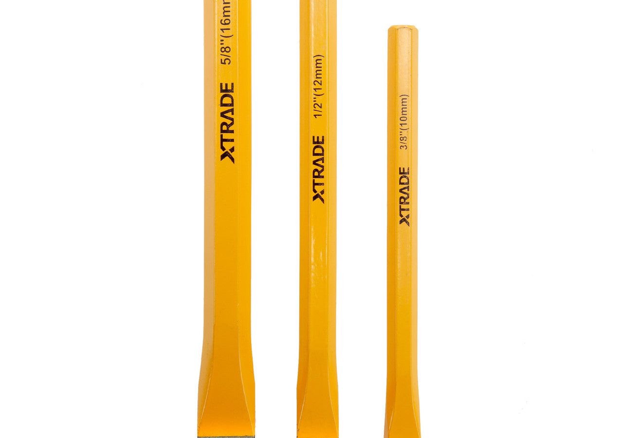 XTrade X0900233 Cold Chisel Set 10mm, 12mm & 16mm (3 Piece)