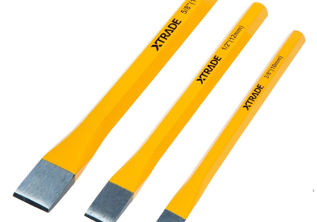 XTrade X0900233 Cold Chisel Set 10mm, 12mm & 16mm (3 Piece)