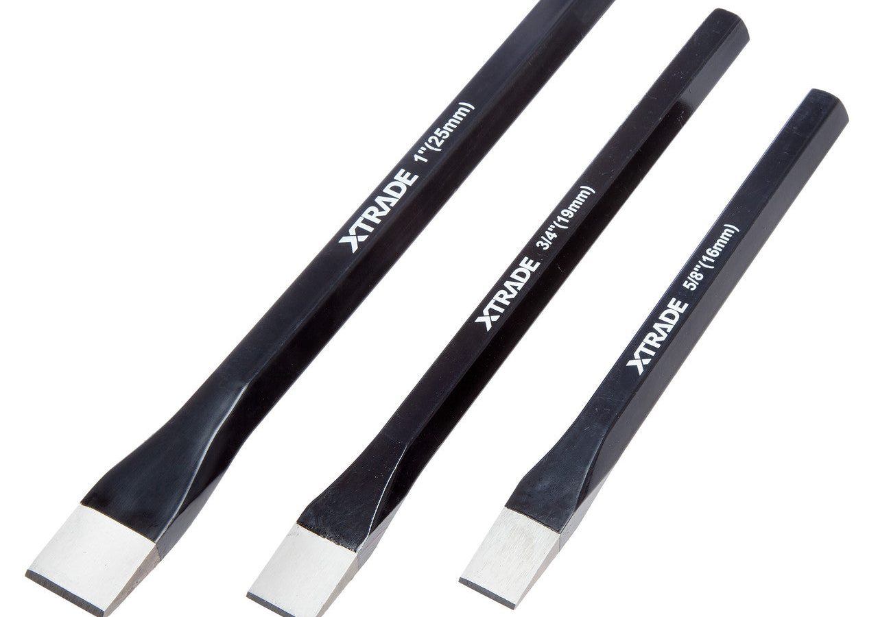 XTrade X0900234 Cold Chisel Set 16mm, 19mm & 25mm (3 Piece)