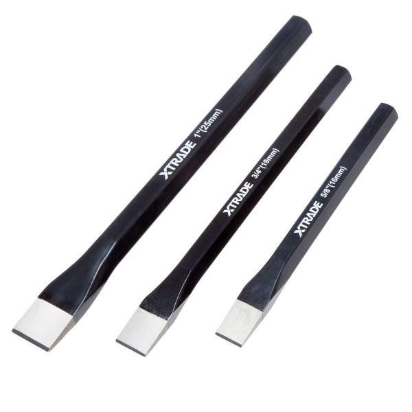 XTrade X0900234 Cold Chisel Set 16mm, 19mm & 25mm (3 Piece)