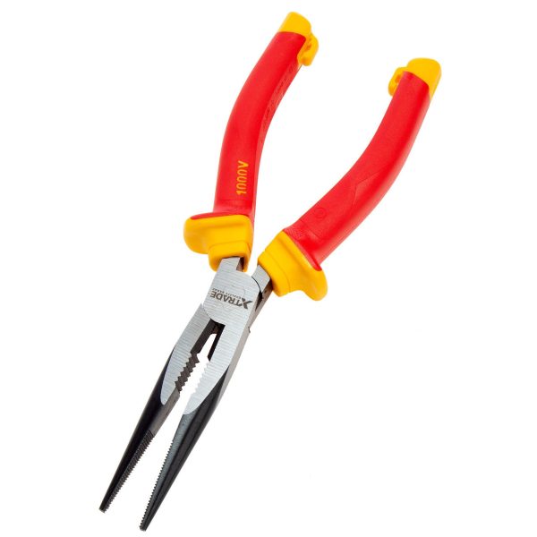 XTrade X0900229 VDE Long-Nose Pliers 8"/200mm