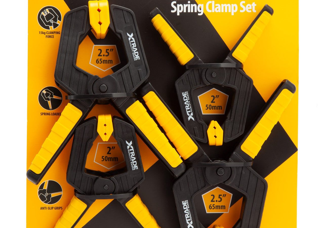 XTrade X0900244 Spring Clamp Set (4 Piece)