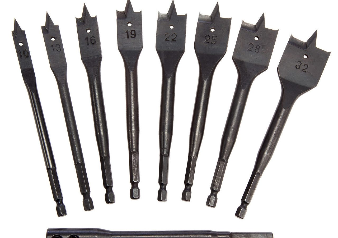XTrade X0900225 Spade Drill Bit Set (9 Piece)