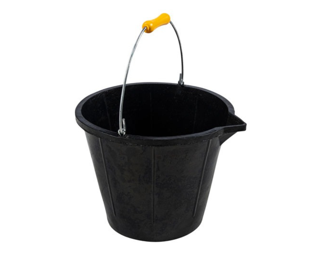 XTrade X0900212 Rubber Builders Bucket Black 14L