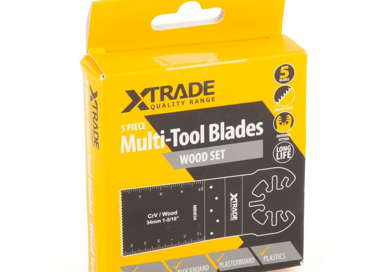 XTrade MBW34-5 Multi-Tool Blades for Wood (Pack of 5)