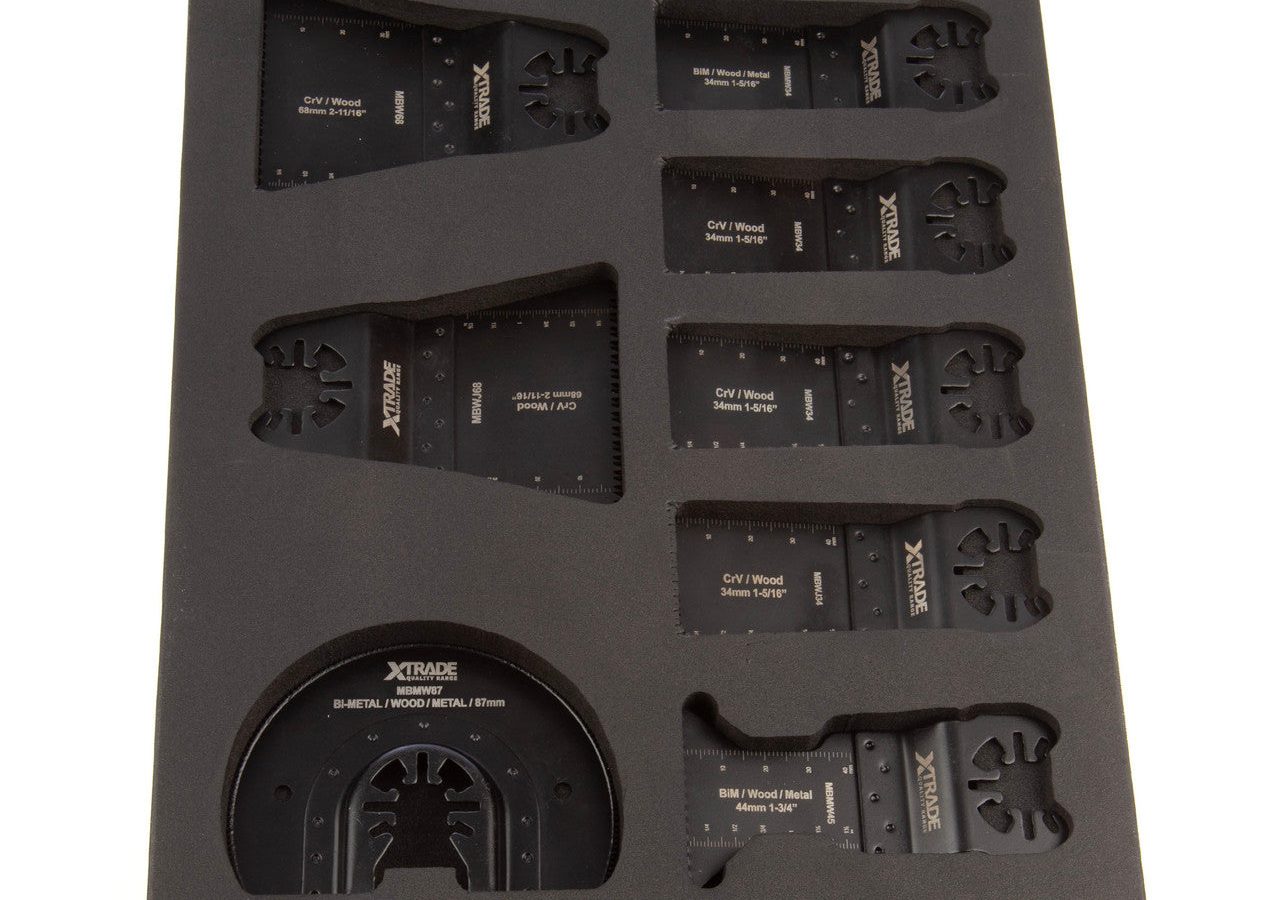 XTrade MBMWSET-8 Multi-Tool Blade Set for Wood & Metal (8 Piece)