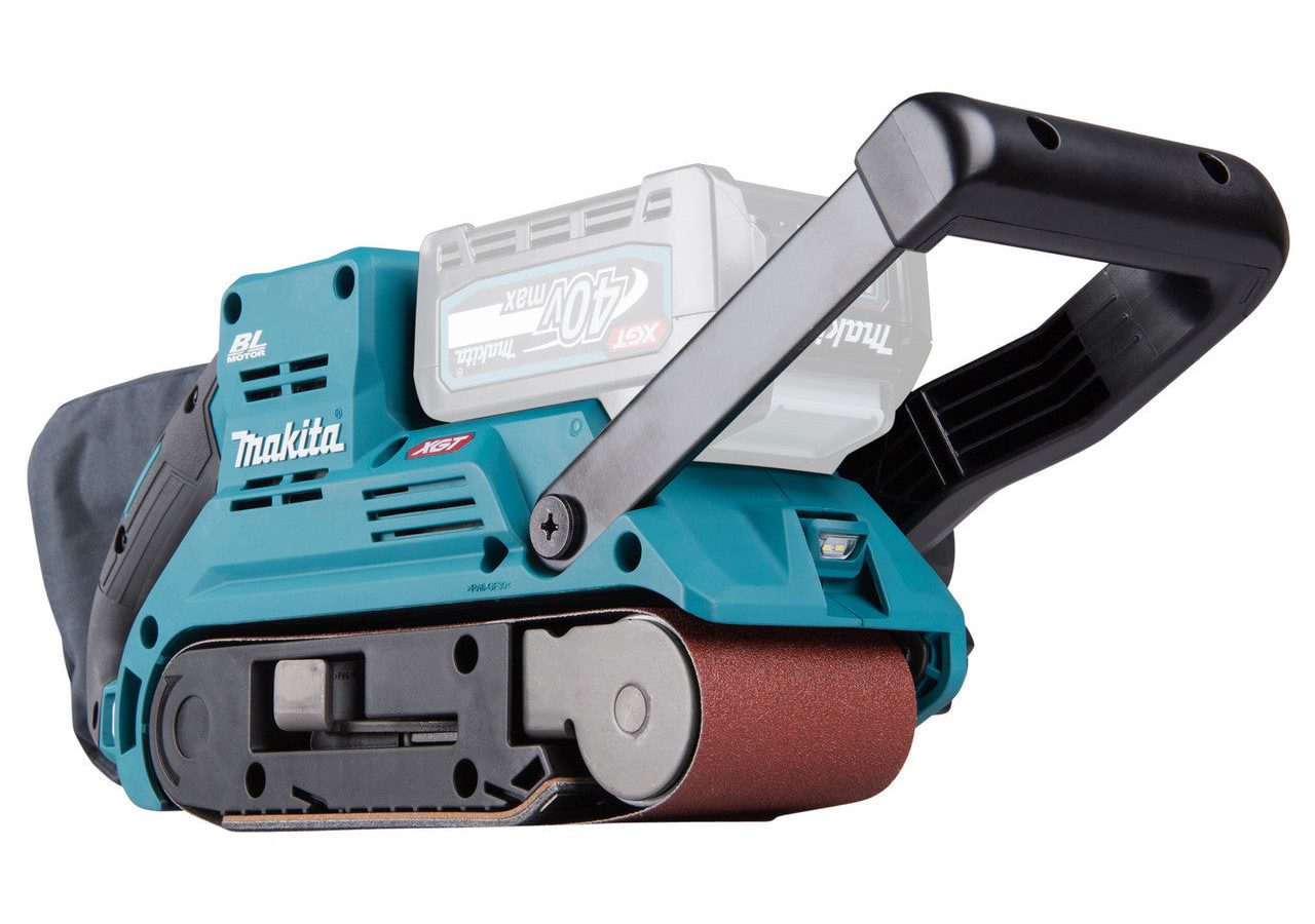Makita BS001G XGT 40Vmax Brushless Belt Sander 76 x 533mm (Body Only) in Makpac Case