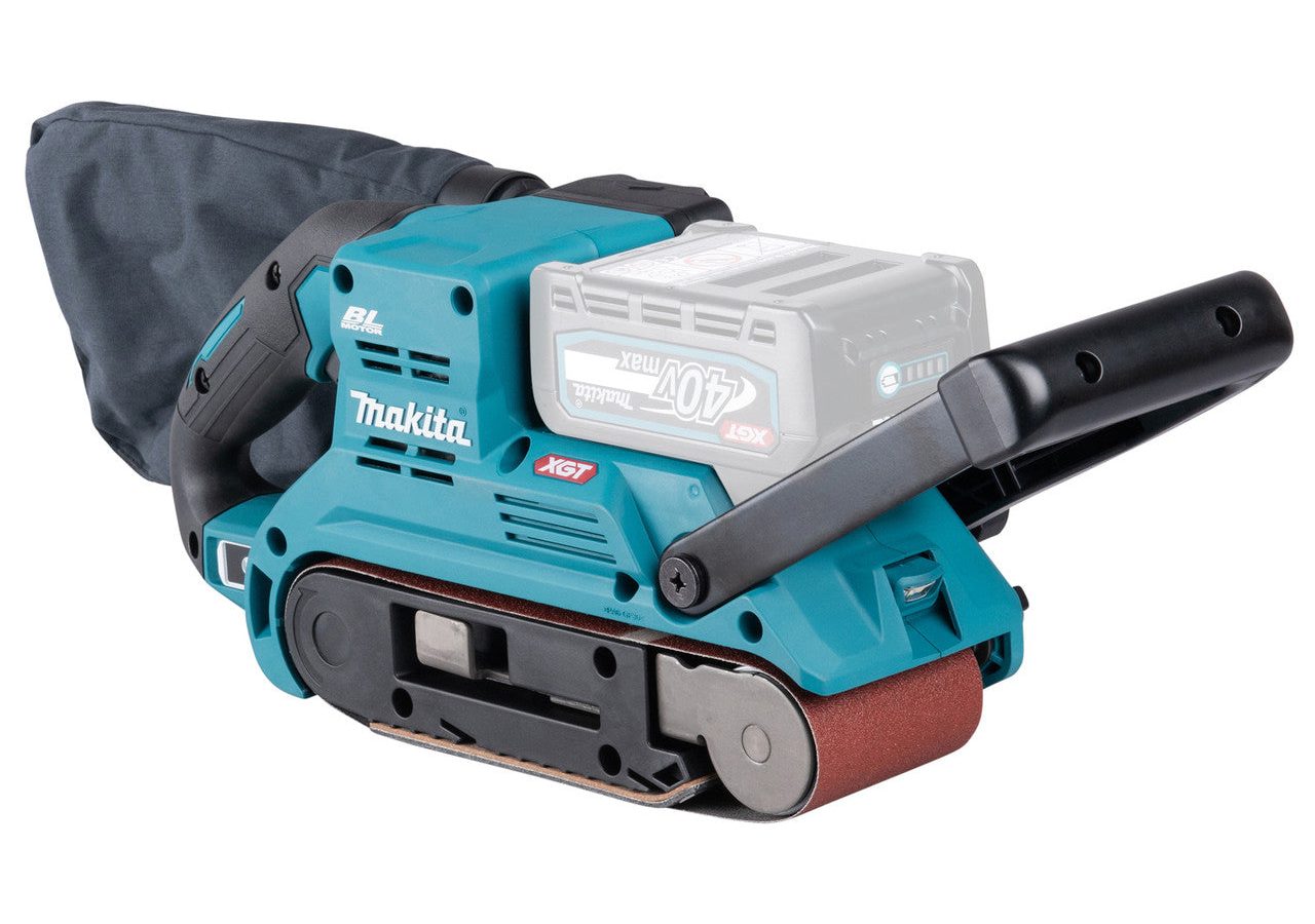 Makita BS001G XGT 40Vmax Brushless Belt Sander 76 x 533mm (Body Only) in Makpac Case