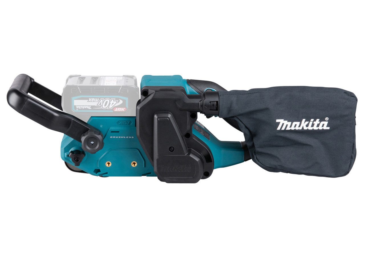Makita BS001G XGT 40Vmax Brushless Belt Sander 76 x 533mm (Body Only) in Makpac Case