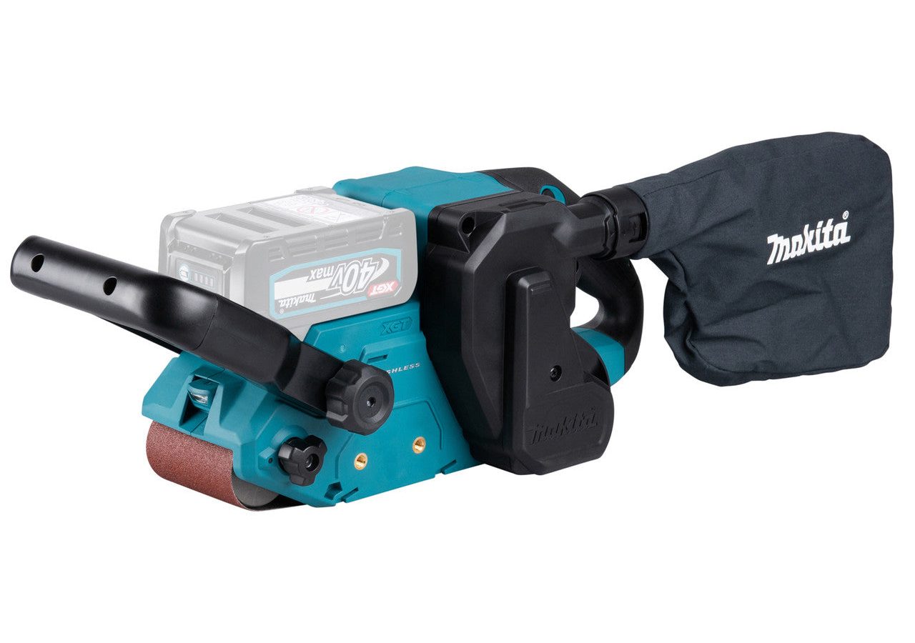 Makita BS001G XGT 40Vmax Brushless Belt Sander 76 x 533mm (Body Only) in Makpac Case