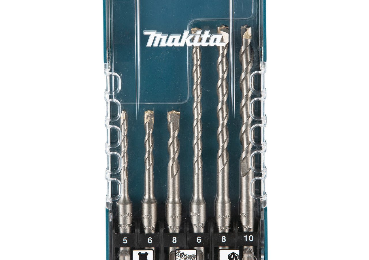 Makita E-15730 TCT SDS Plus Drill Bit Set (6 Piece)