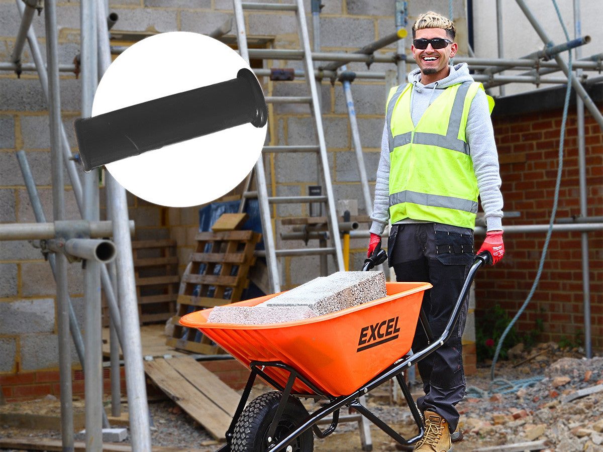 Excel 30372 Heavy-Duty Wheelbarrow with 100L HDPE Tray (Pallet of 6)