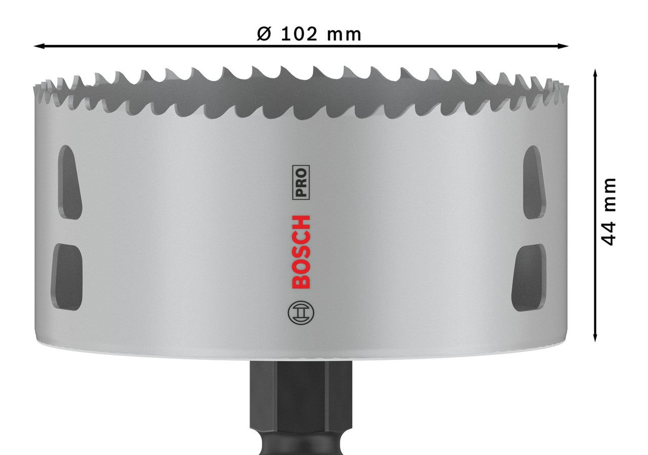 Bosch 2608594410 PRO Multi Material Power Change Plus Hole Saw 102 x 44mm