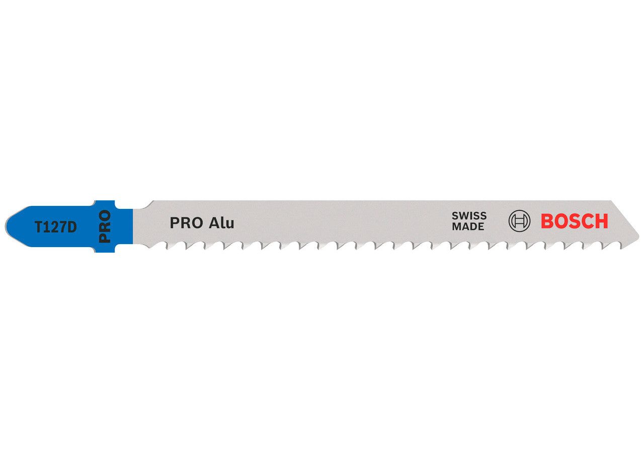 Bosch 2608631017 PRO T127D HSS Jigsaw Blade for Aluminium 100mm 8TPI (Pack of 5)