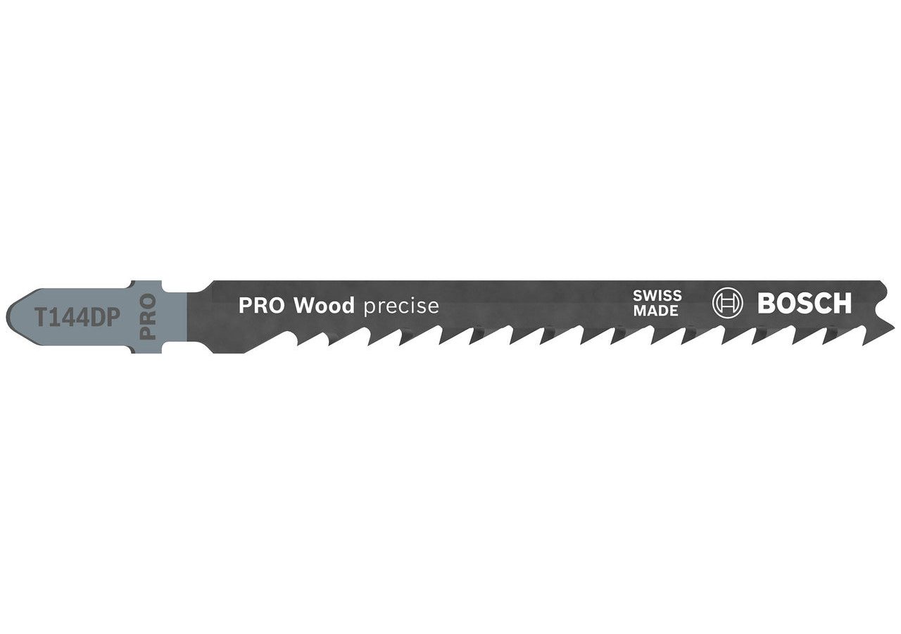 Bosch 2608633A35 PRO T144DP HCS Precise Jigsaw Blade for Wood 100mm 6TPI (Pack of 5)