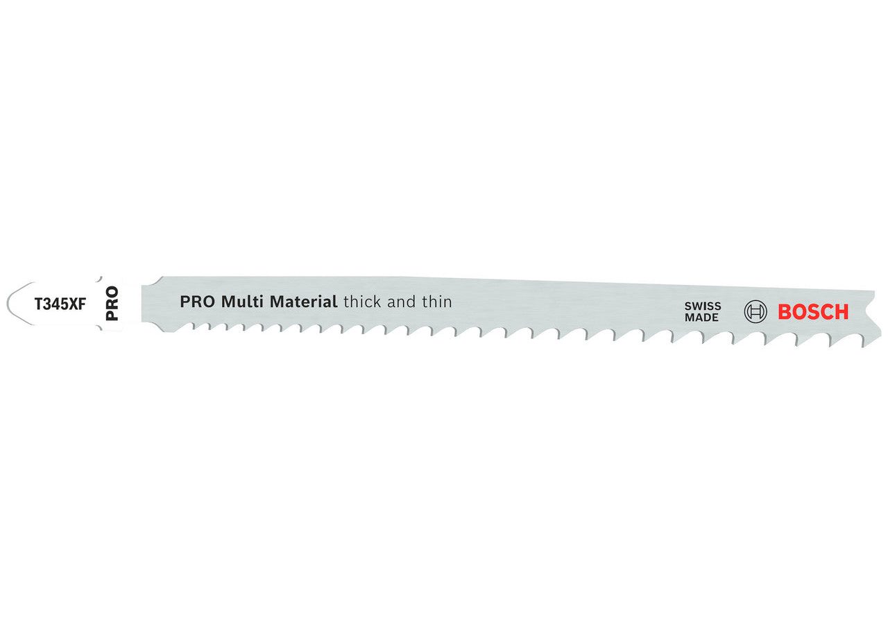 Bosch 2608634994 PRO T345XF Bi-Metal Thick & Thin Multi-Material Jigsaw Blade 132mm 5-11TPI (Pack of 5)
