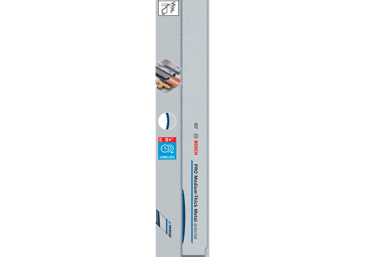 Bosch 2608658996 PRO S1237BEF Bi-Metal Precise Reciprocating Saw Blade for Medium-Thick Metal 300mm 14+16+18TPI (Pack of 5)