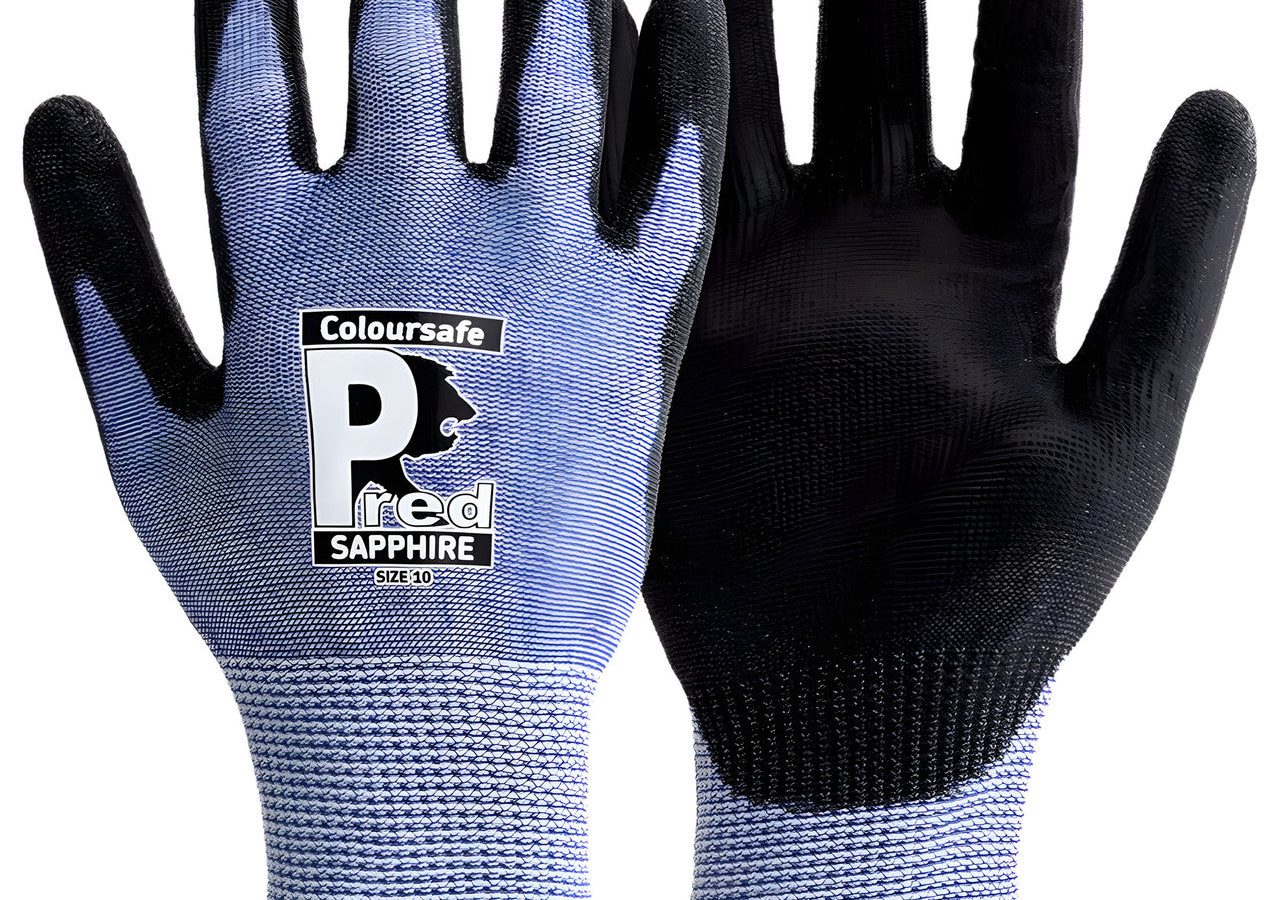 Predator by Ron PRED13-10 Coloursafe Pred Sapphire Work Gloves Size 10 (XL) (Pack of 10 Pairs)