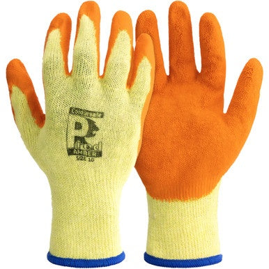 Predator by Ron 2-LCTC-8 Coloursafe Pred Amber Work Gloves Size 8 (M) (Pack of 10 Pairs)