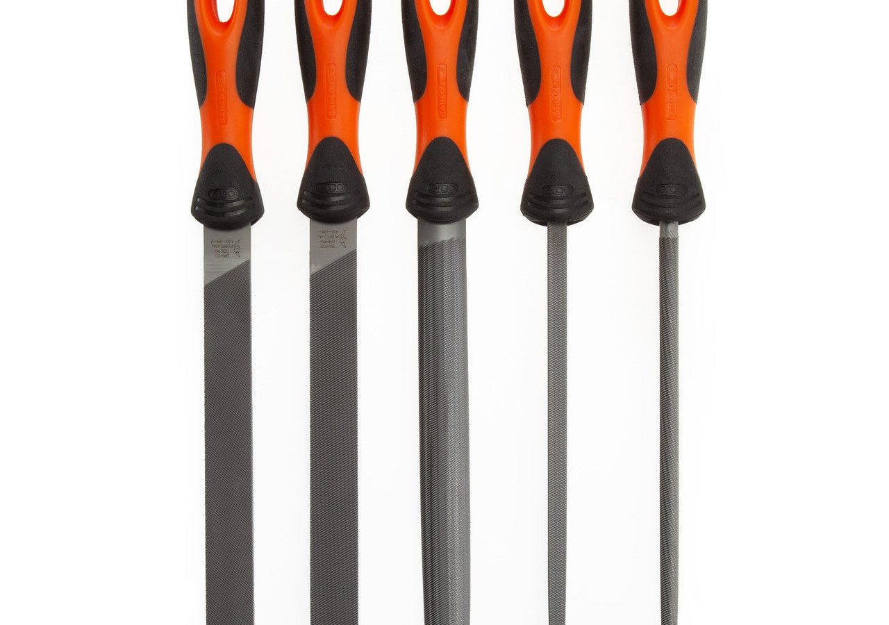 Bahco 1-478-08-1-2 ERGO File Set 200mm (5 Piece)