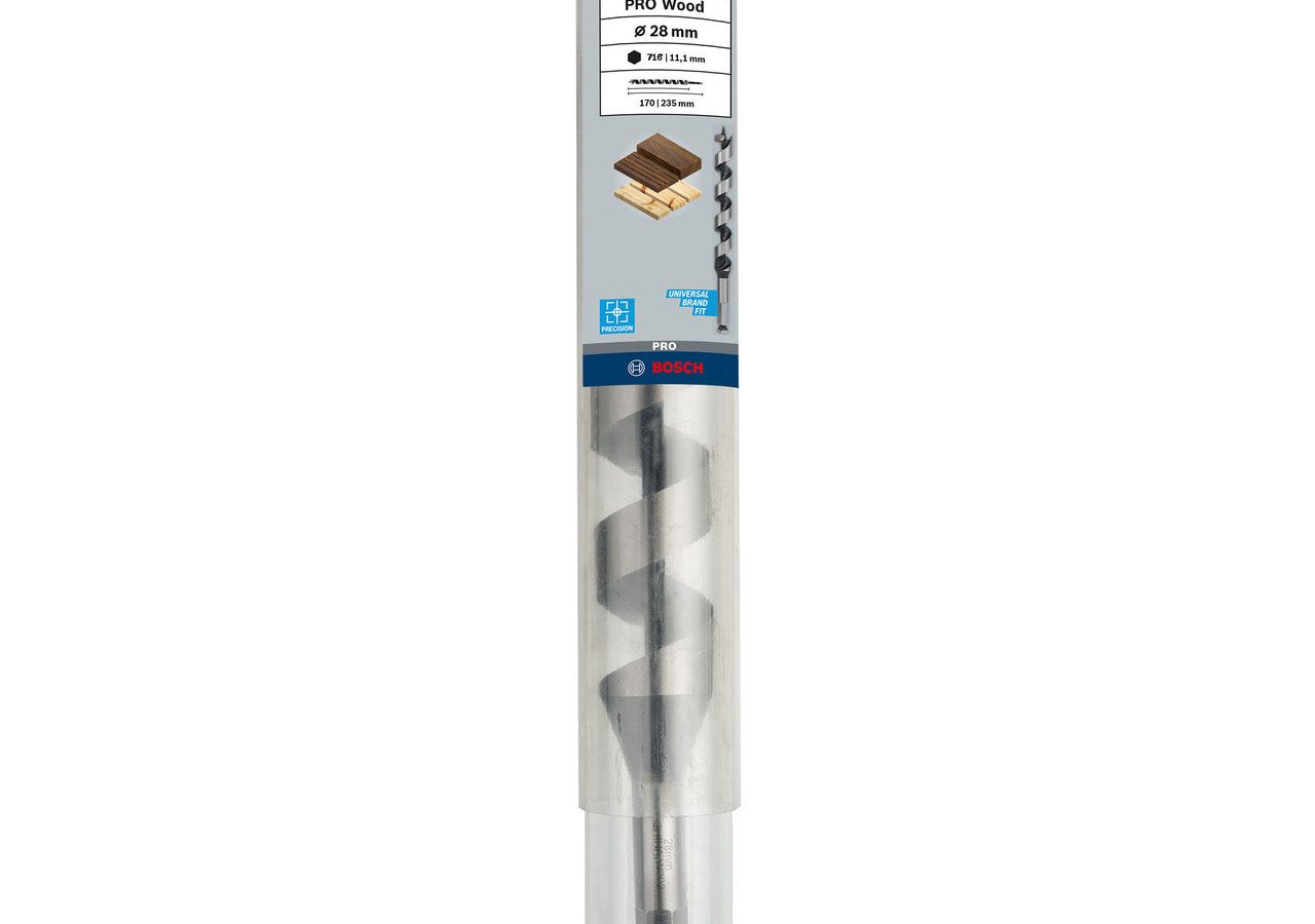 Bosch 2608597637 PRO Wood Auger Drill Bit 28 x 170 x 235mm