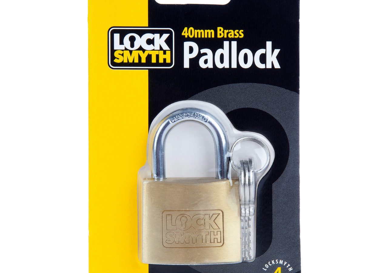 Locksmyth L2200011 Brass Padlock 40mm
