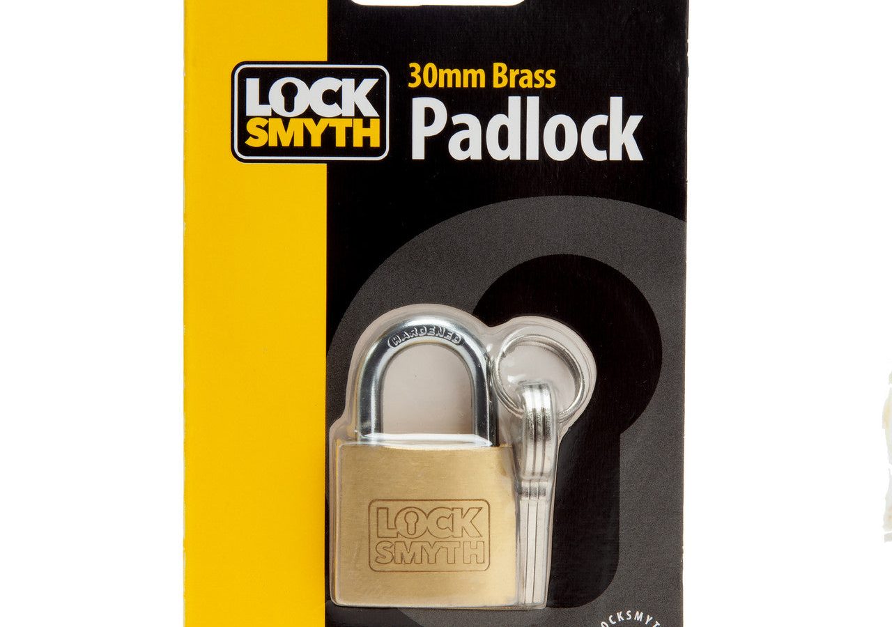 Locksmyth L2200010 Brass Padlock 30mm