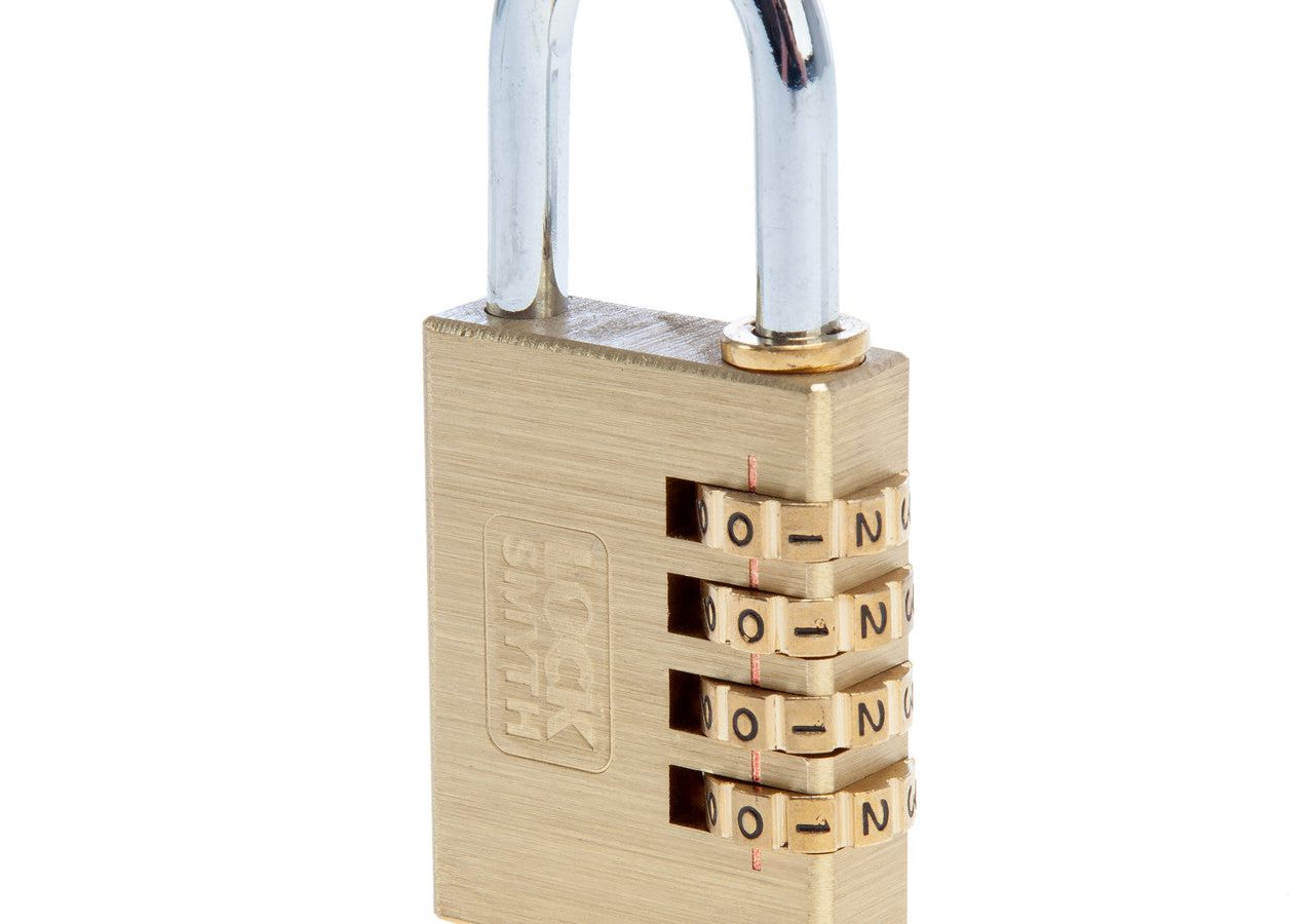 Locksmyth L2200022 Brass Combination Padlock 40mm