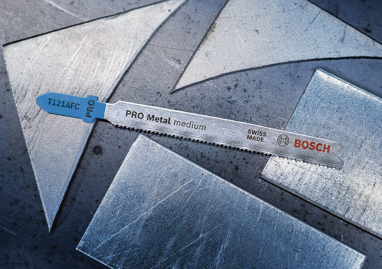 Bosch 2608655106 PRO T121AFC Bi-Metal Jigsaw Blade for Medium-Thin Metal 92mm 21TPI (Pack of 5)