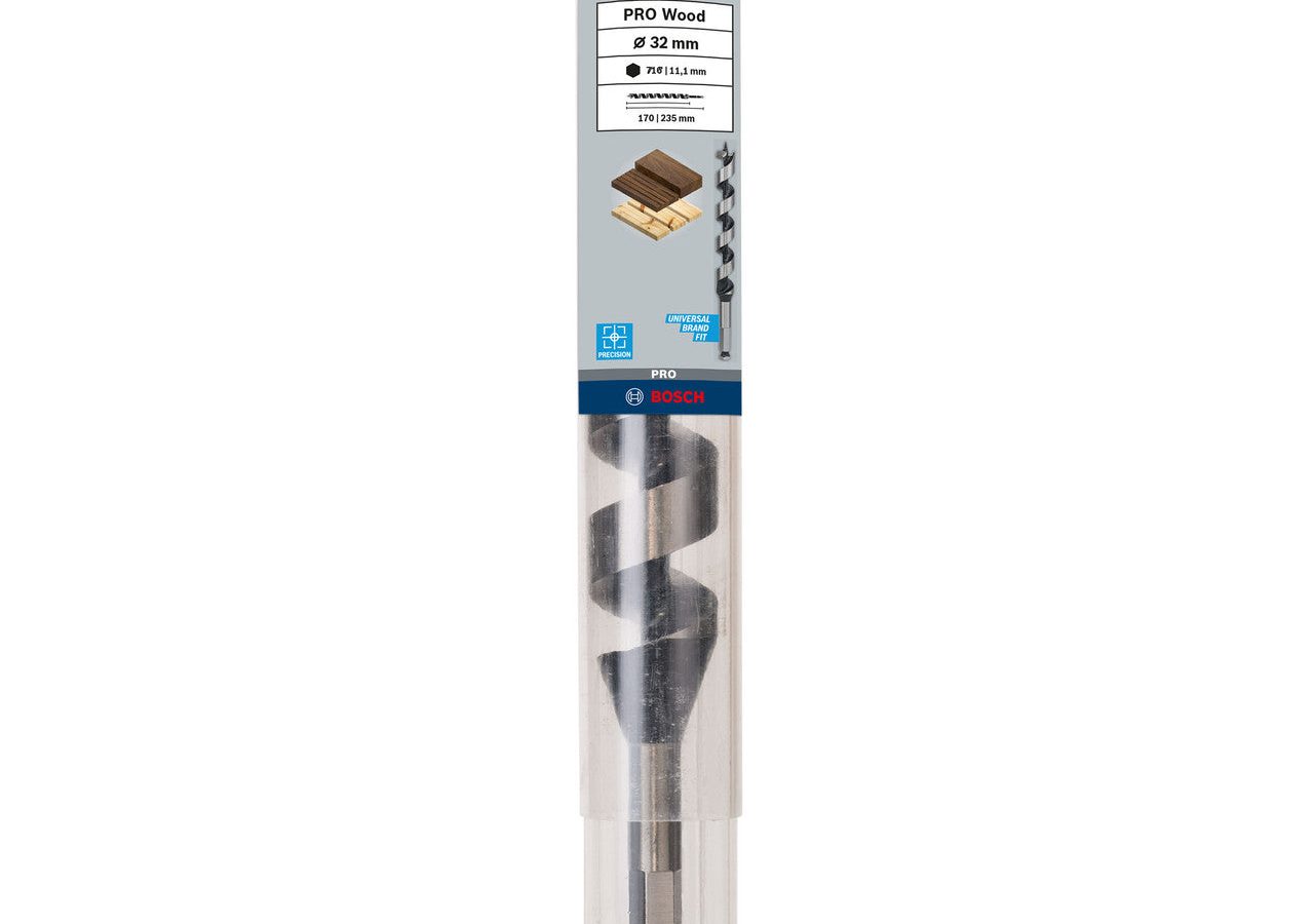 Bosch 2608597639 PRO Wood Auger Drill Bit 32 x 170 x 235mm