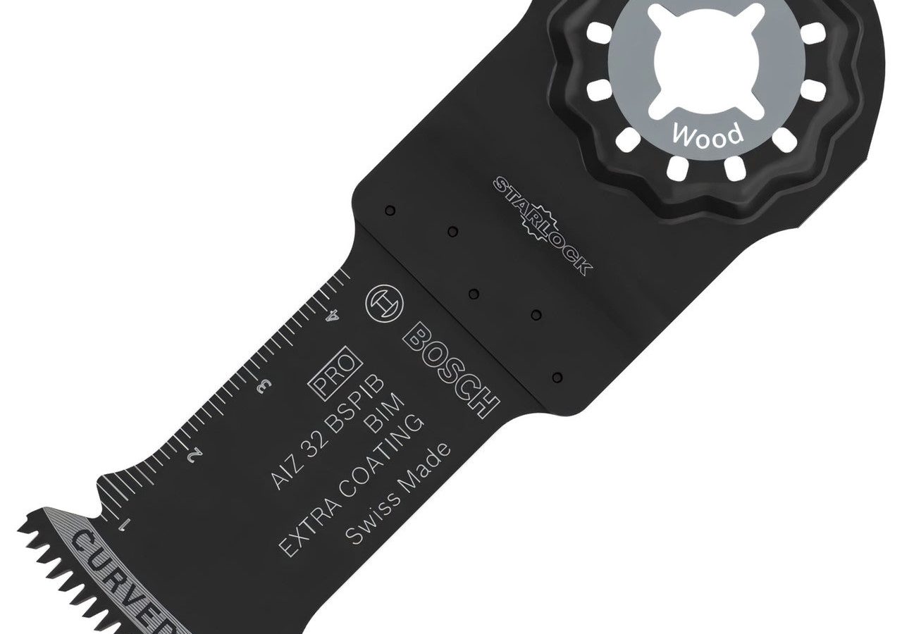 Bosch 2608669070 PRO AIZ 32 BSPIB Bi-Metal Starlock Plunge Cut Multi-Tool Blade for Hardwood & Abrasive Wood 32 x 50mm