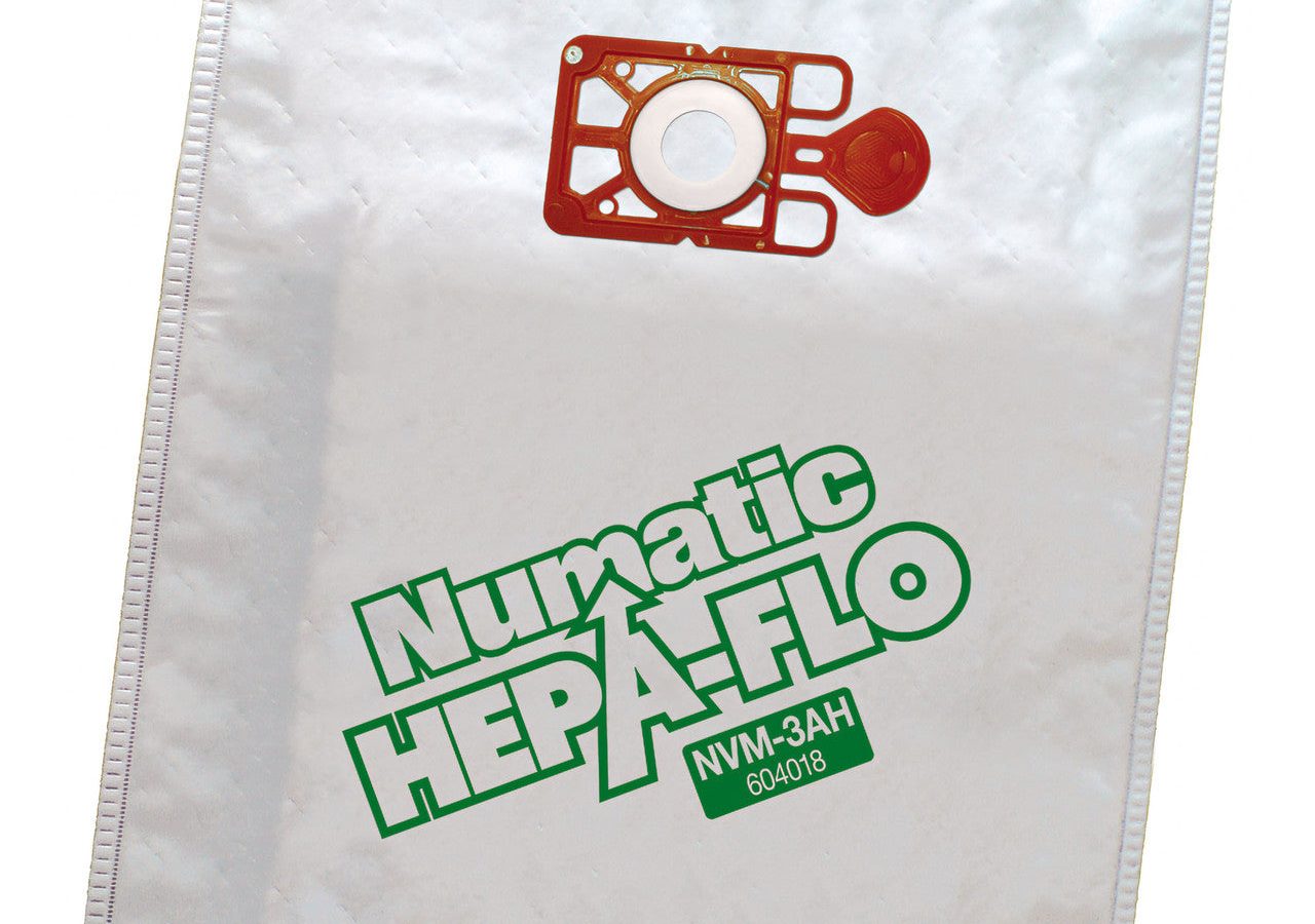 Numatic 604018 NVM-3AH HepaFlo Filter Bags for 470-Series Machines (Pack of 10)