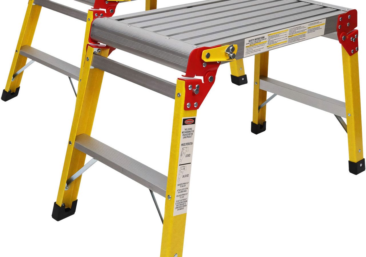 Excel 6491 Fibreglass Folding Platform Workbench 600 x 300mm (Pack of 2)