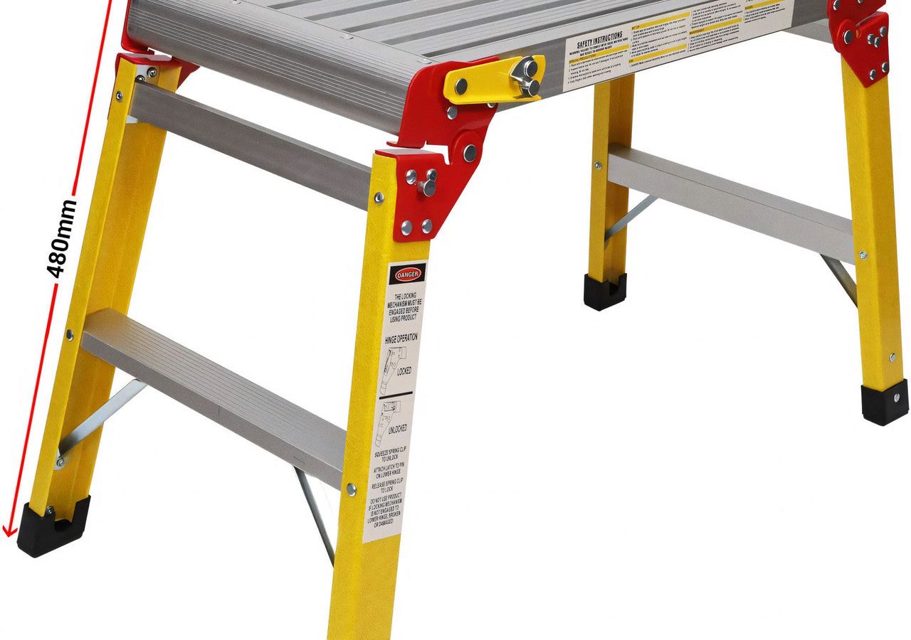 Excel 6491 Fibreglass Folding Platform Workbench 600 x 300mm (Pack of 2)