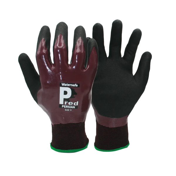 Predator by Ron WS8-8 Pred Persian Watersafe Cut 1 Gloves Size 8 (M) (Pack of 10 Pairs)