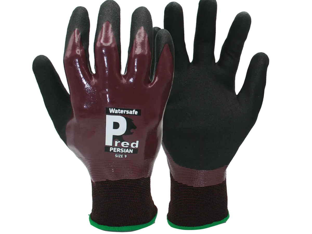 Predator by Ron WS8-9 Pred Persian Watersafe Cut 1 Gloves Size 9 (L) (Pack of 10 Pairs)