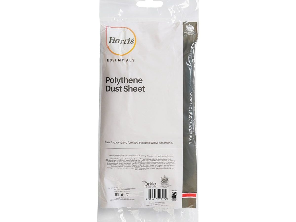 Harris 101064200 Essentials Dust Sheet 3.7 x 3.7m