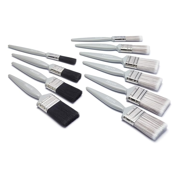 Harris 101011007 Essentials Walls, Ceilings & Woodwork Paint Brush Set (10 Piece)