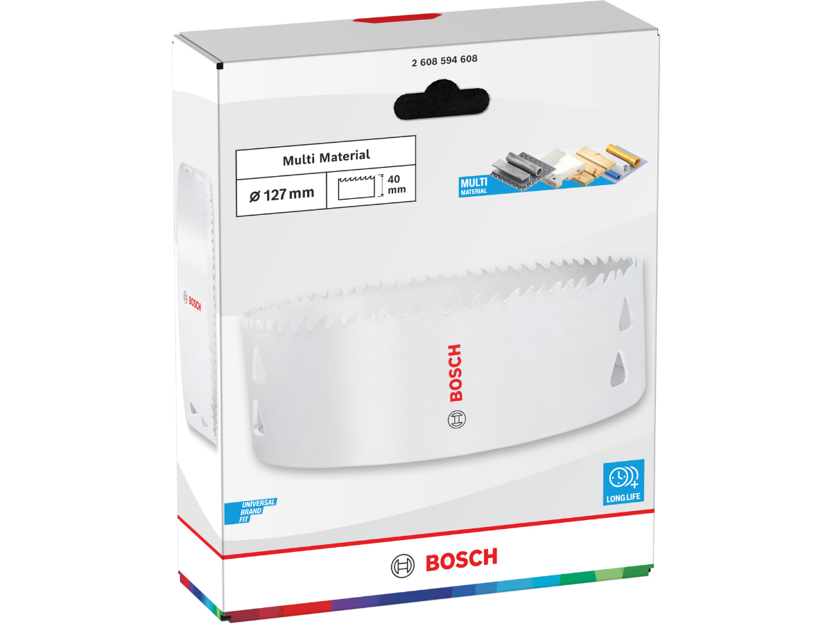 Bosch 2608594608 Multi Material Threaded Hole Saw 127 x 40mm