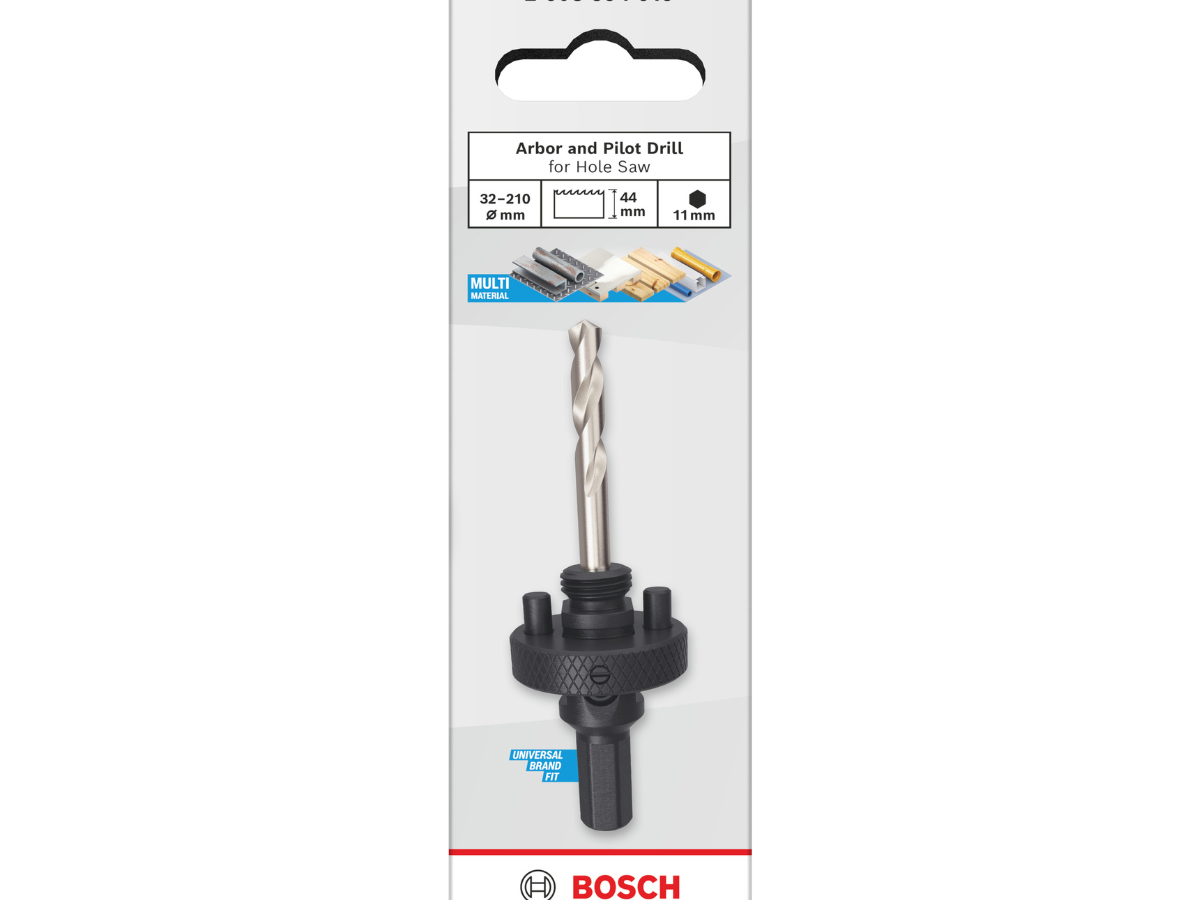 Bosch 2608594619 Hole Saw Arbor & Pilot Drill 32-210mm x 44mm
