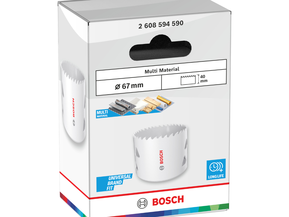 Bosch 2608594590 Multi Material Threaded Hole Saw 67 x 40mm