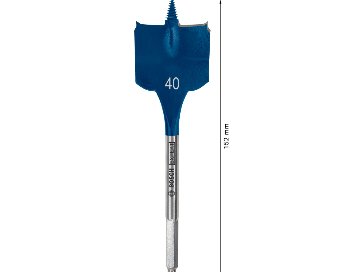 Bosch 2608902106 EXPERT Self Cut Speed Spade Drill Bit for Wood 40 x 100 x 152mm