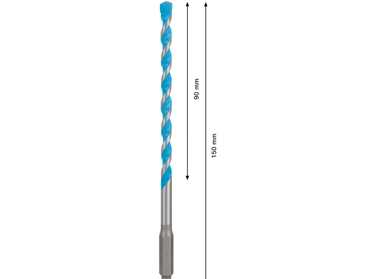 Bosch 2608902257 EXPERT HEX-9 Multi Construction Drill Bit 6 x 90 x 150mm
