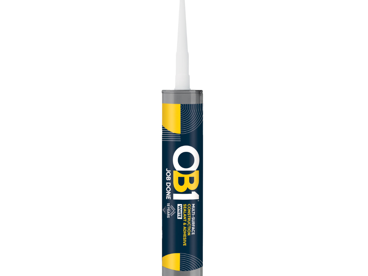OB1 30617359 Multi-Surface Construction Sealant & Adhesive 290ml White (Box of 12)
